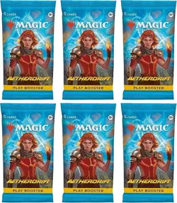 6 Packs MTG Play Booster Pack Lot for MTG Aetherdrift - Image 1
