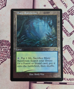 MTG Foil Etched Misty Rainforest Retro Frame Modern Horizons 2 MH2 NM - Image 1