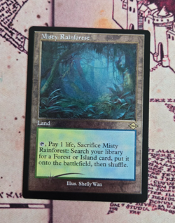 MTG Foil Etched Misty Rainforest Retro Frame Modern Horizons 2 MH2 NM - Image 1