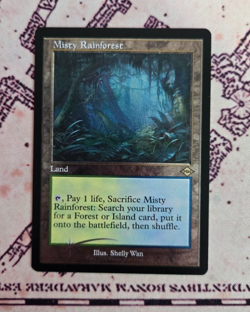 MTG Foil Etched Misty Rainforest Retro Frame Modern Horizons 2 MH2 NM - Image 1