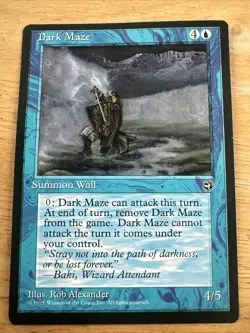 Magic the Gathering Homelands Dark Maze (Kneeling) MTG Blue NM - Image 1