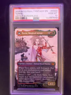 2025 MTG FINAL FANTASY #0323 ESPER TERRA/TERRA, MAGICAL ADEPT PSA 10 - Image 1