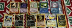 Vintage Pokemon TCG Bulk Card Lot of 11 WotC/ More Era Holos Reverse Holos Only - Image 1
