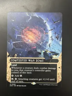 x1 Contested War Zone (0008) - Borderless R MTG Edge of Eternities: Stellar Sigh - Image 1