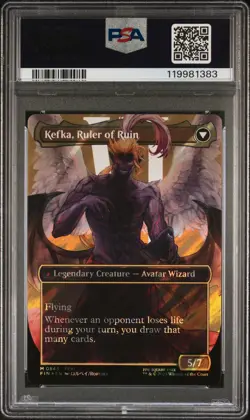 2025 MTG FINAL FANTASY #0543 KEFKA, COURT MAGE/KEFKA, RULER OF RUIN PSA 10 - Image 2