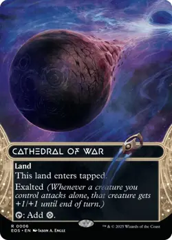 MTG Edge of Eternities - Cathedral of War Borderless NM - Image 1