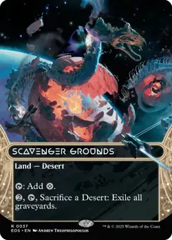 MTG Edge of Eternities - Scavenger Grounds Borderless *FOIL* NM - Image 1