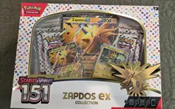 Pokemon TCG Scarlet & Violet 151 Zapdos Ex Collection Box New X 10 - Image 1