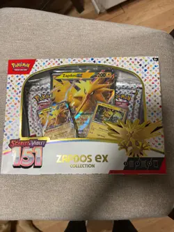 Pokemon TCG Scarlet & Violet 151 Zapdos Ex Collection Box New X 10 - Image 1