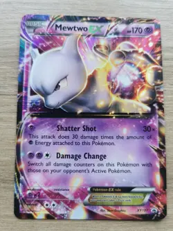 Pokemon Mewtwo Holo EX TCG Black Star Promo XY107 NM Condition - Image 1