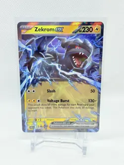 Zekrom ex 034/086 Sv: Black Bolt Pokemon TCG Holo Double Rare 2025 NM PACK FRESH - Image 2