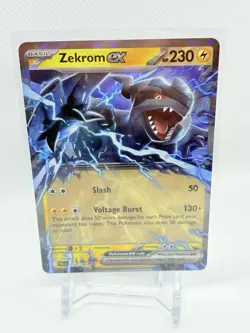 Zekrom ex 034/086 Sv: Black Bolt Pokemon TCG Holo Double Rare 2025 NM PACK FRESH - Image 3