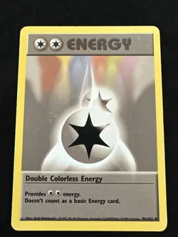 Pokemon Shadowless Double Colorless Energy 96/102 Base Set - Image 1