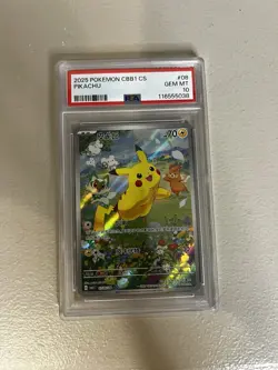 Pikachu CBB1C 0708/09 Simplified Chinese Pokemon Gem Horizons PSA 10 - Image 1