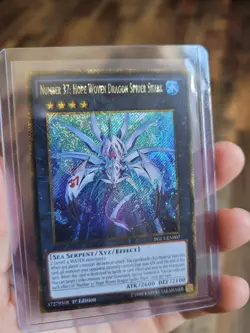 Number 37: Hope Woven Dragon spider Shark PGL3-EN007 1st Edition YUGIOH GOLD - Image 1