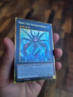 Number 37: Hope Woven Dragon spider Shark PGL3-EN007 1st Edition YUGIOH GOLD - Image 2
