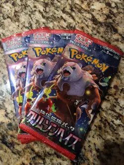 3 Pack Pokemon Card "Crimson Haze" Booster Packs SV5a Japanese - Image 1