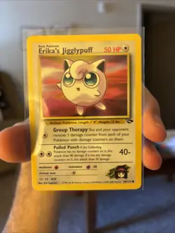 Pokemon TCG Erika's Jigglypuff Gym Challenge Unlimited Common Card 69/132 LP - Image 1