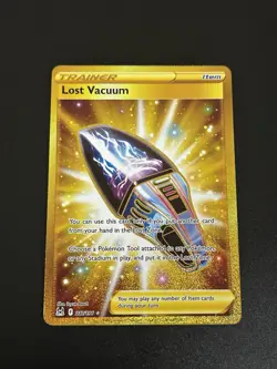 Lost Vacuum 217/196 Lost Origin Gold Holo Secret Rare Pokemon Card English - Image 1