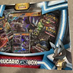 Pokemon TCG Lucario GX Box Trading Card Game New Inbox 2018 - Image 4