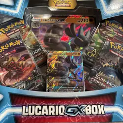 Pokemon TCG Lucario GX Box Trading Card Game New Inbox 2018 - Image 5