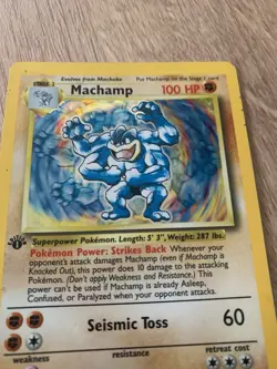 Pokemon Card TCG - Machamp 8/102 Base Set - Holo Rare Vintage WOTC - Image 5