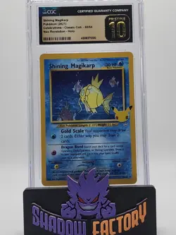 CGC Pristine 10 Shining Magikarp Holo Celebrations 2021 Pokemon Card #66 - Image 1