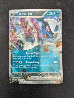 2023 Pokemon TCG Absol ex 135 Obsidian Flames Double Rare Holo Card NM+ - Image 1