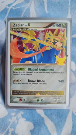 Zacian Lv.X SWSH135 Ultra Rare Holo Celebrations Promo Pokemon Card - Image 1