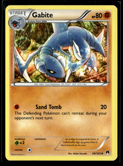 Gabite 69/122 - Breakpoint - Uncommon - Pokemon Card TCG - NM - Image 1