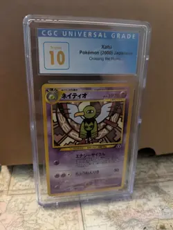 (POP 10) CGC 10 PRISTINE 2000 Pokemon JAPANESE NEO 2 #178 XATU Card - Image 1