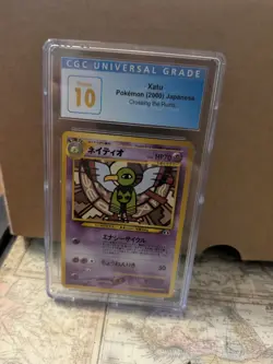 (POP 10) CGC 10 PRISTINE 2000 Pokemon JAPANESE NEO 2 #178 XATU Card - Image 2