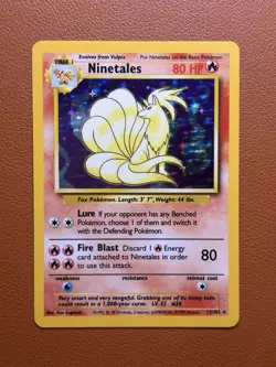 Ninetales - 12/102 - Pokemon Base Set Unlimited Holo Rare Card WOTC LP - Image 1