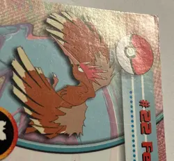 Fearow CARD #22 Spectra-Chrome Topps Chrome Pokemon Card NOT MINT - Image 3
