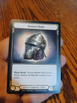 Rare Flesh and Blood Slingshot Underground Ironrot Helm ARTIST PROOF Card *READ* - Image 3