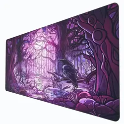 MTG Magic The Gathering Playmat Gothic Forest Raven Design XXL Mat Playmat - Image 1