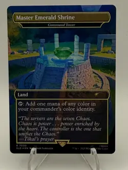 Master Emerald Shrine Command Tower 7030 Secret Lair Drop SLD MTG Rainbow Foil - Image 1