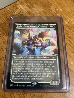Light-Paws, Emperor's Voice (Showcase) #367 NM Kamigawa Neon Dynasty Magic MTG - Image 1