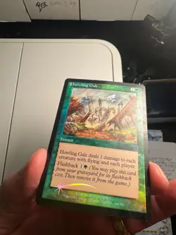Howling Gale 2001 Odyssey SHIFTED FOIL MISPRINT Green Unc Instant MTG SP - NM A2 - Image 3