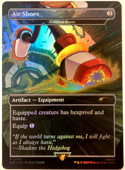 MTG Air Shoes - Swiftfoot Boots (Rainbow Foil) Secret Lair x Sonic 2096 - Image 1