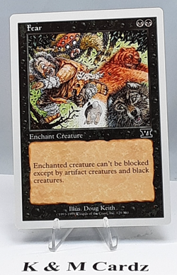 MTG - 6th Edition - Fear - #129 - Lightly Played - Image 1
