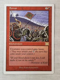 NM Fervor Classic Sixth Edition Mtg Magic the Gathering - Image 1