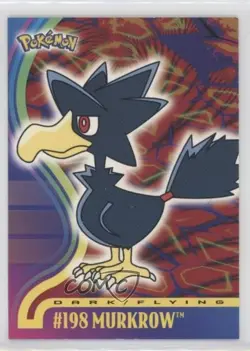 Murkrow Topps Pokemon TV Animation Edition Johto Series 1 #198 2001 0b2 - Image 1