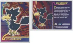 Murkrow Topps Pokemon TV Animation Edition Johto Series 1 #198 2001 0b2 - Image 3