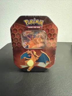2019 Pokemon Trading Card Game Hidden Fates Fall Tin featuring Charizard GX NEW! - Image 1