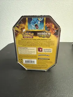 2019 Pokemon Trading Card Game Hidden Fates Fall Tin featuring Charizard GX NEW! - Image 3