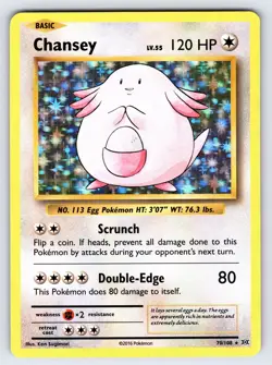 Chansey 70/108 2016 XY Evolutions Pokemon Card TCG Nintendo Holo Rare - Nm/Vlp - Image 1