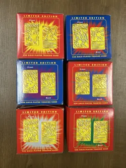 Burger King 23K Gold Plated Pokemon Cards - Complete Set - Most Sealed & New! - Image 3