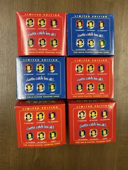 Burger King 23K Gold Plated Pokemon Cards - Complete Set - Most Sealed & New! - Image 4