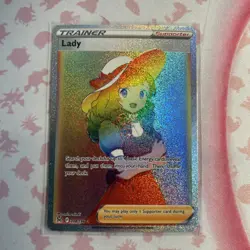 Pokemon Lady 208/196 Lost Origin Rainbow Secret Rare Full Art Holo NM/M - Image 1